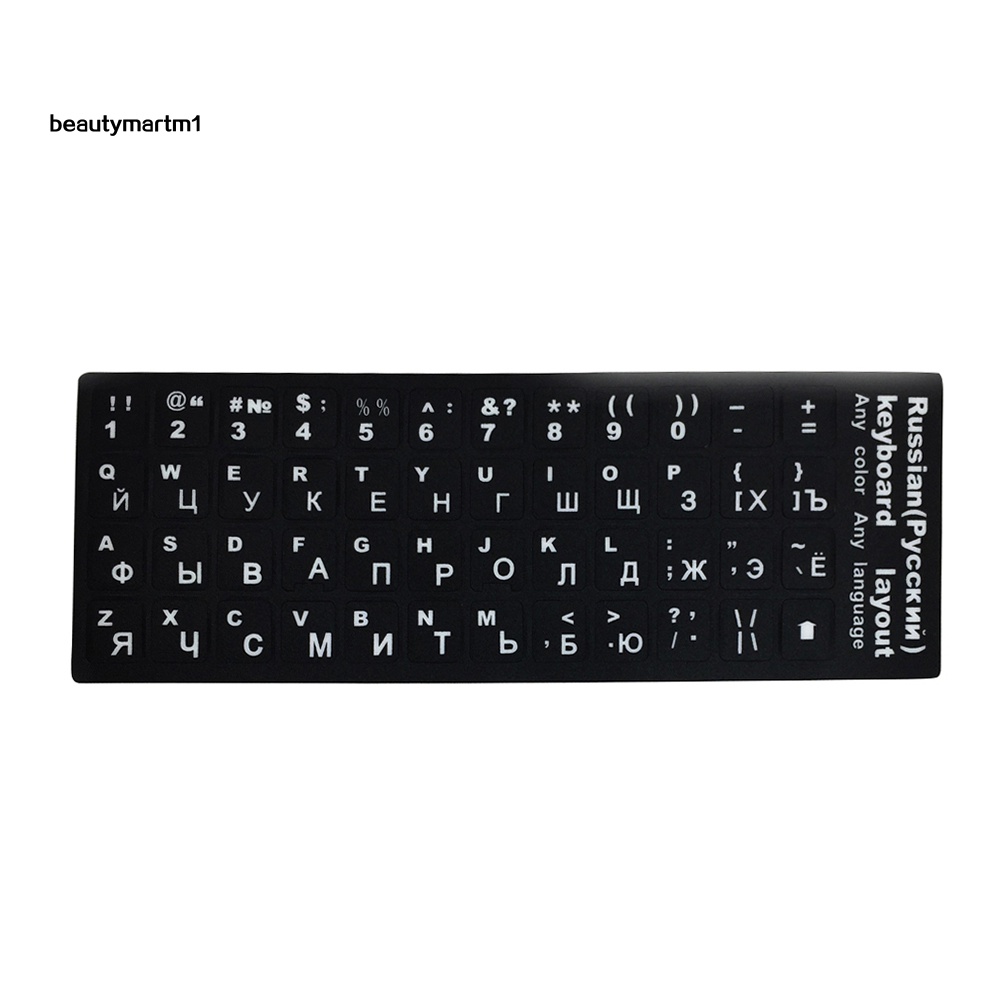 Miếng dán chữ tiếng Anh tiếng Nhật trang trí bàn phím máy tính / laptop nhiều ngôn ngữ tùy chọn