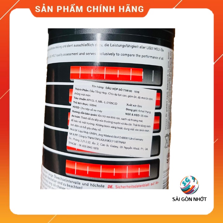 Dầu nhớt Hộp Số Xe Tay Ga  Liqui Moly Gear Oil 75W90 500ml