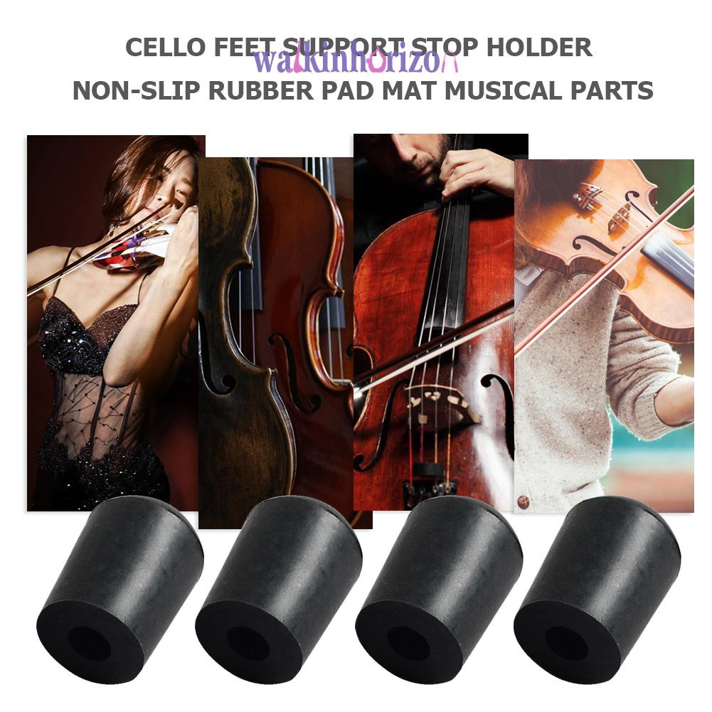 Set 4 Giá Đỡ Chân Đàn Cello Mini Bằng Cao Su Chống Trượt Tiện Dụng
