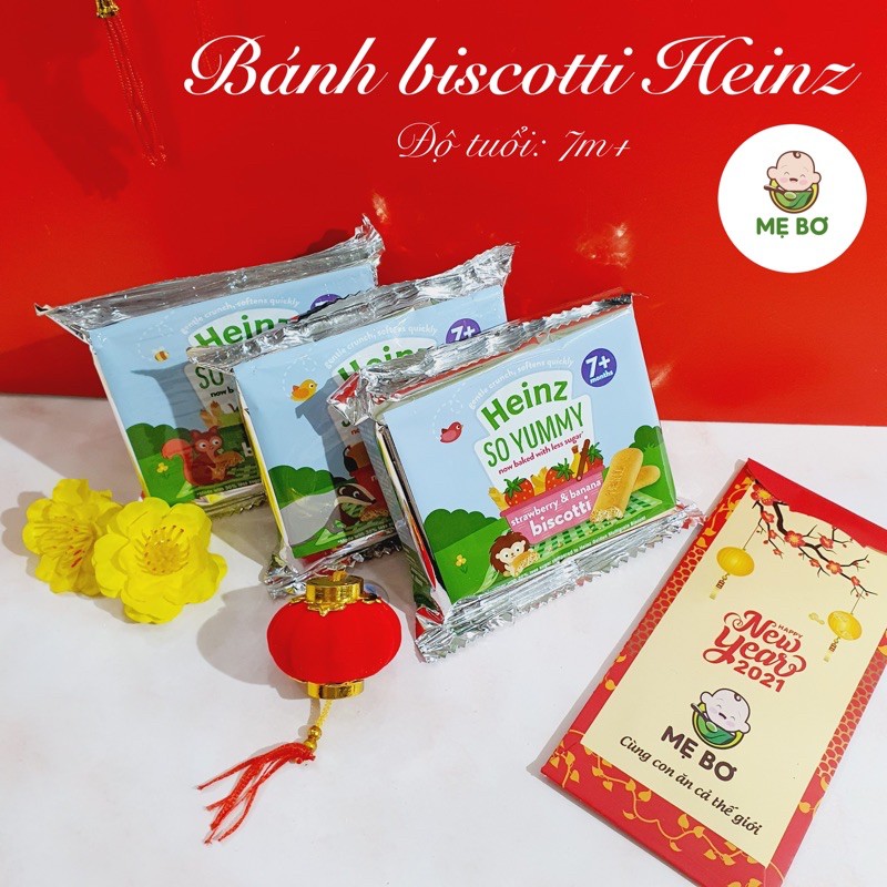 [HEINZ] BISCOTTI/ BÁNH QUY HEINZ CÁC VỊ CHO BÉ TỪ 7m+