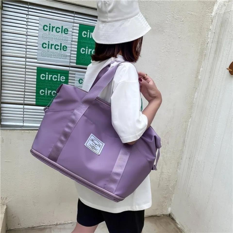 Túi xách du lịch chất liệu vải dù chống thấm nước size đại quai đeo chắc chắn