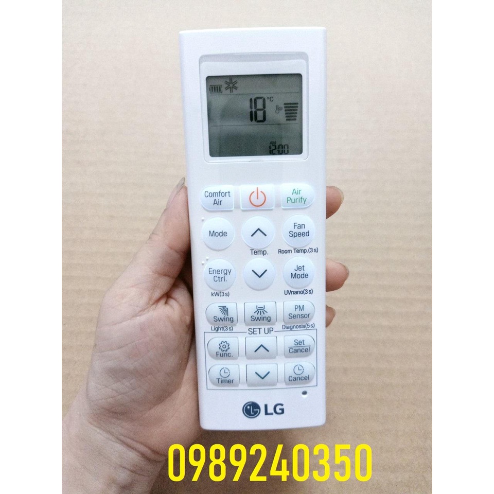 Điều khiển điều hoà LG 1 chiều, Remote máy lạnh chính hãng