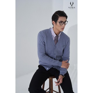 Áo Len Cardigan VENISCE -  Màu Tím Môn, Chất Liệu Rayon