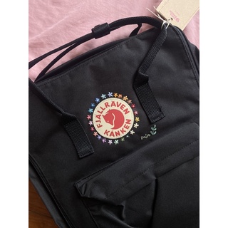 Balo kanken đen ( tặng kèm pin cài )