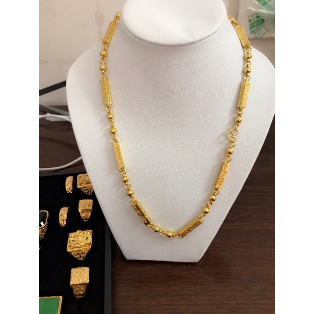 Dây Chuyền Ống nam mạ vàng 18k