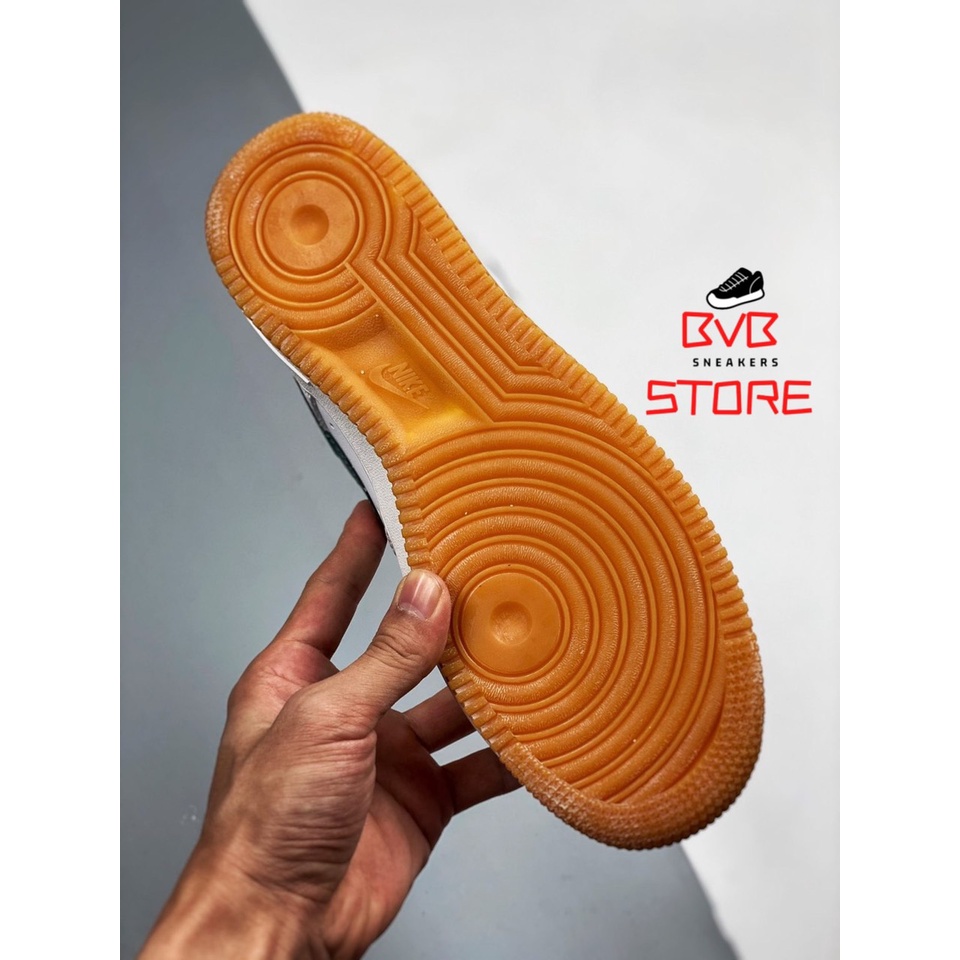 Giày air force 1 chính hãng cho nam nữ, Nike Air Force 1 Trắng Vàng Xanh real fullbox