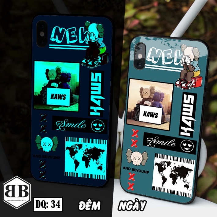 Ốp lưng kính Dạ Quang Iphone X / iphone XS / XS MAX phát sáng trong đêm đẹp mê luôn