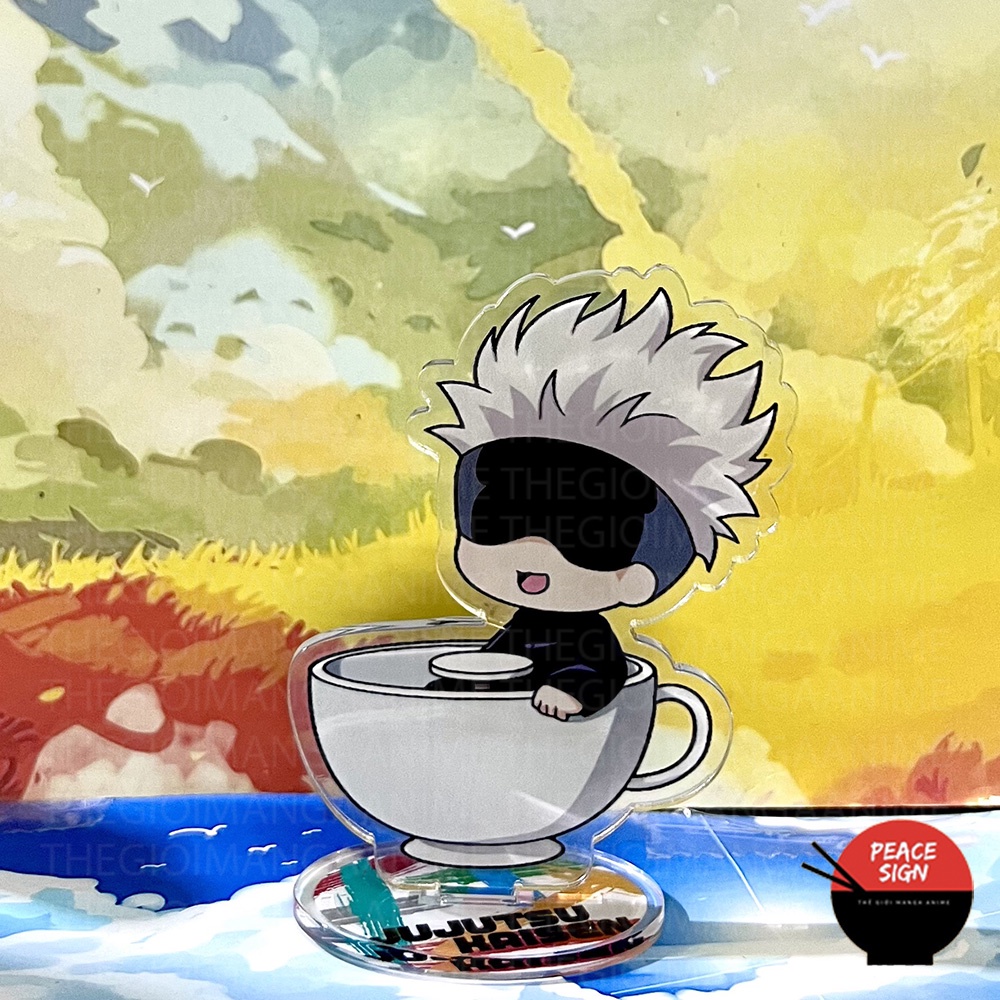 Standee mini JUJUTSU KAISEN ver VUI CHƠI Chú Thuật Hồi Chiến Tượng Mô hình Acrylic Anime mica trưng bày