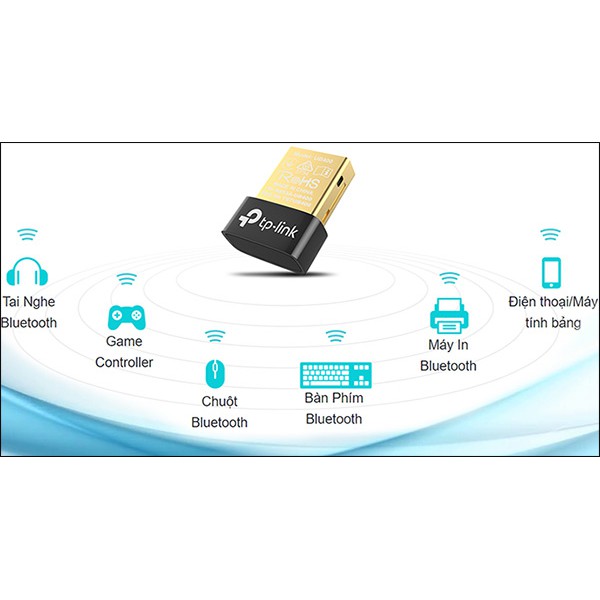 Thiết Bị Kết Nối Bluetooth 4.0 Qua Cổng USB TPLink UB400 - USB Bluetooth Hàng Chính Hãng