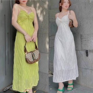 Đầm midi 2s xoắn ngực li sóng sexy
