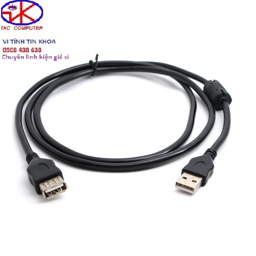 CÁP NỐI DÀI USB 1,5M ĐEN, DÂY USB NỐI DÀI 1,5M | BigBuy360 - bigbuy360.vn