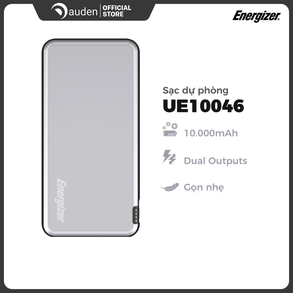 Sạc dự phòng Energizer Chiến Binh II UE10046 10,000mAh