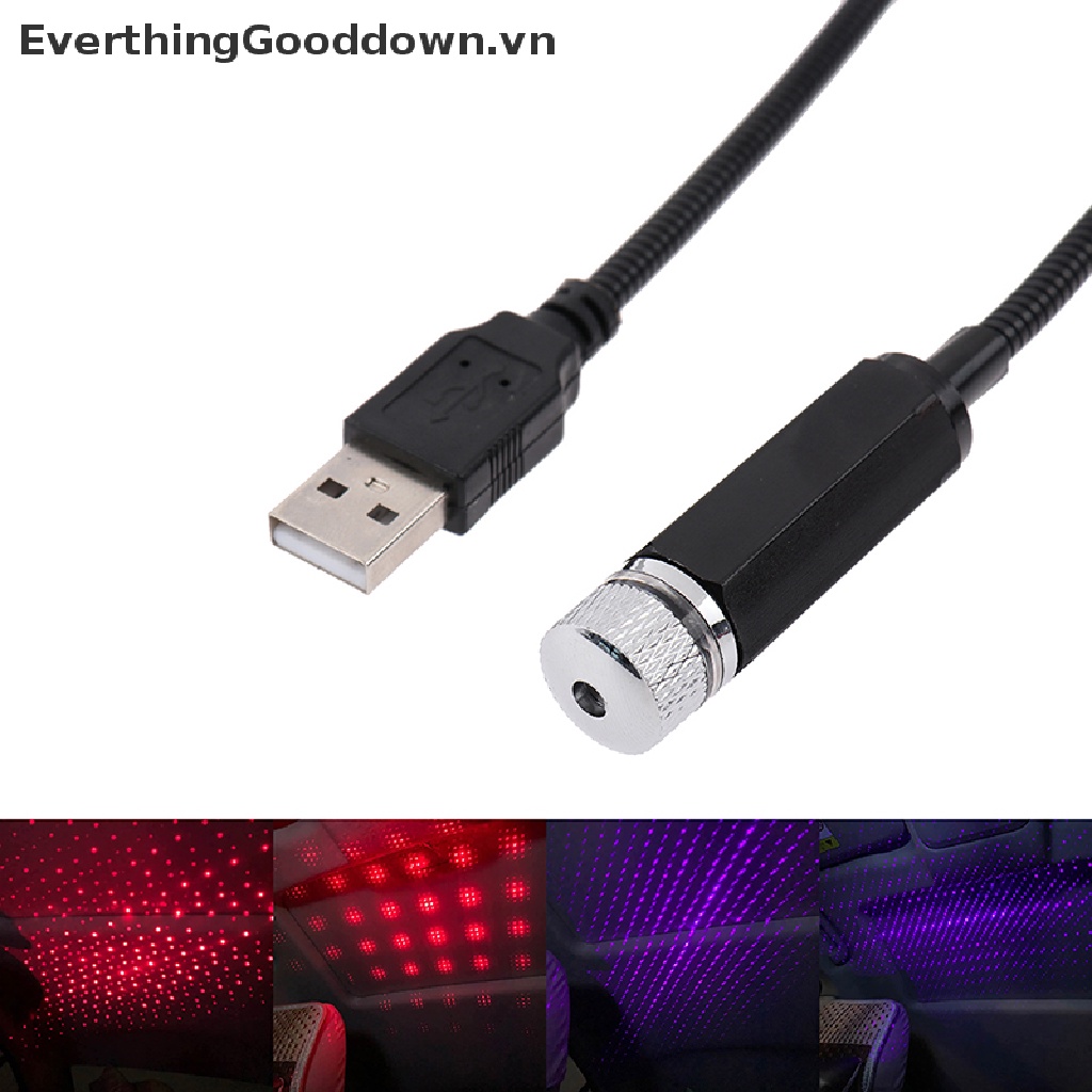 Everthinggood Đèn LED Chiếu Hình Bầu Trời Đầy Sao Trang Trí Nội Thất Xe Hơi