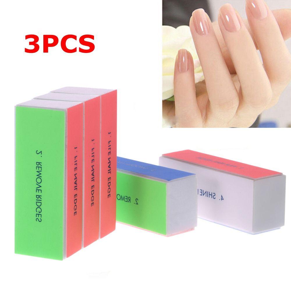 XIANTIN Set 3 Đồ Dũa Móng Tay 4 Mặt Tẩy Da Chết