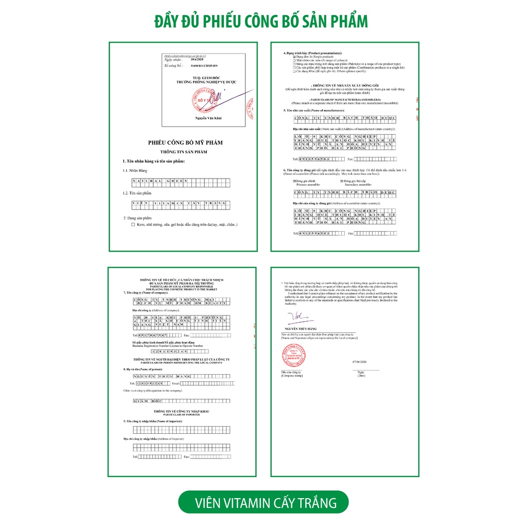 (COMBO 5 Viên)  Viên vitamin cấy trắng kích trắng, tăng cường dưỡng da