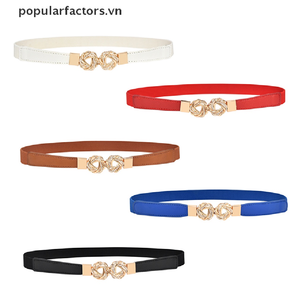 Thắt lưng đính đá co giãn thời trang cho nữ