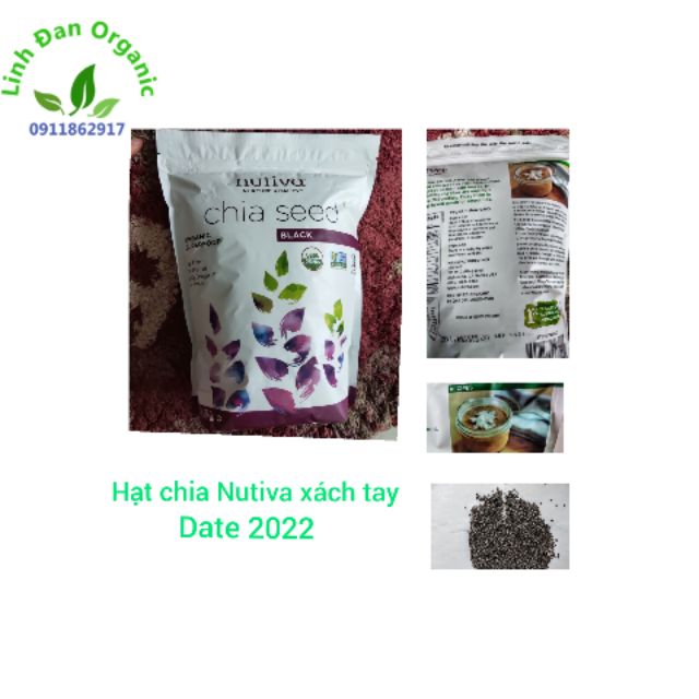 Combo 5 kg Hạt Chia Mỹ Nutiva Date 2022