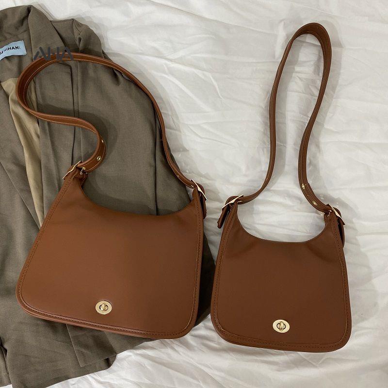 Túi xách AHA OFFICIAL đeo vai cỡ lớn phong cách retro thời trang cho nữ