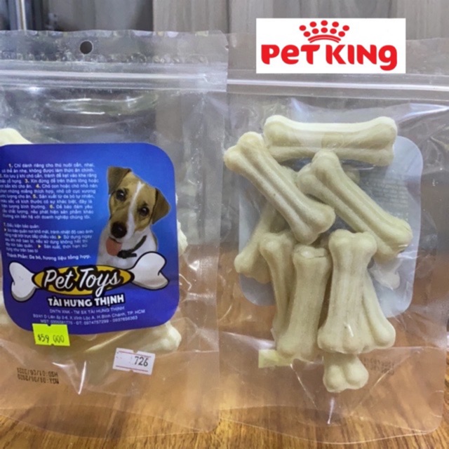 [Mã PET50K giảm Giảm 10% - Tối đa 50K đơn từ 250K] Xương Gặm Da Bò Vị Sữa Cao Cấp Cho Cún Yêu mã 726