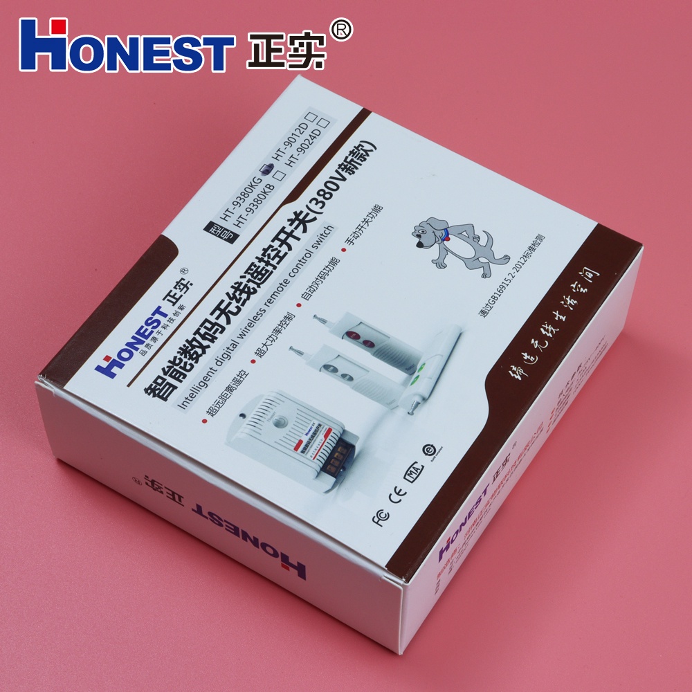 Bộ công tắc 380V Honest điều khiển từ xa 1000m cho điện 3 pha HT-9380KG