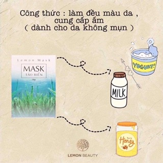 MASK TẢO BIỂN - Lemon mask