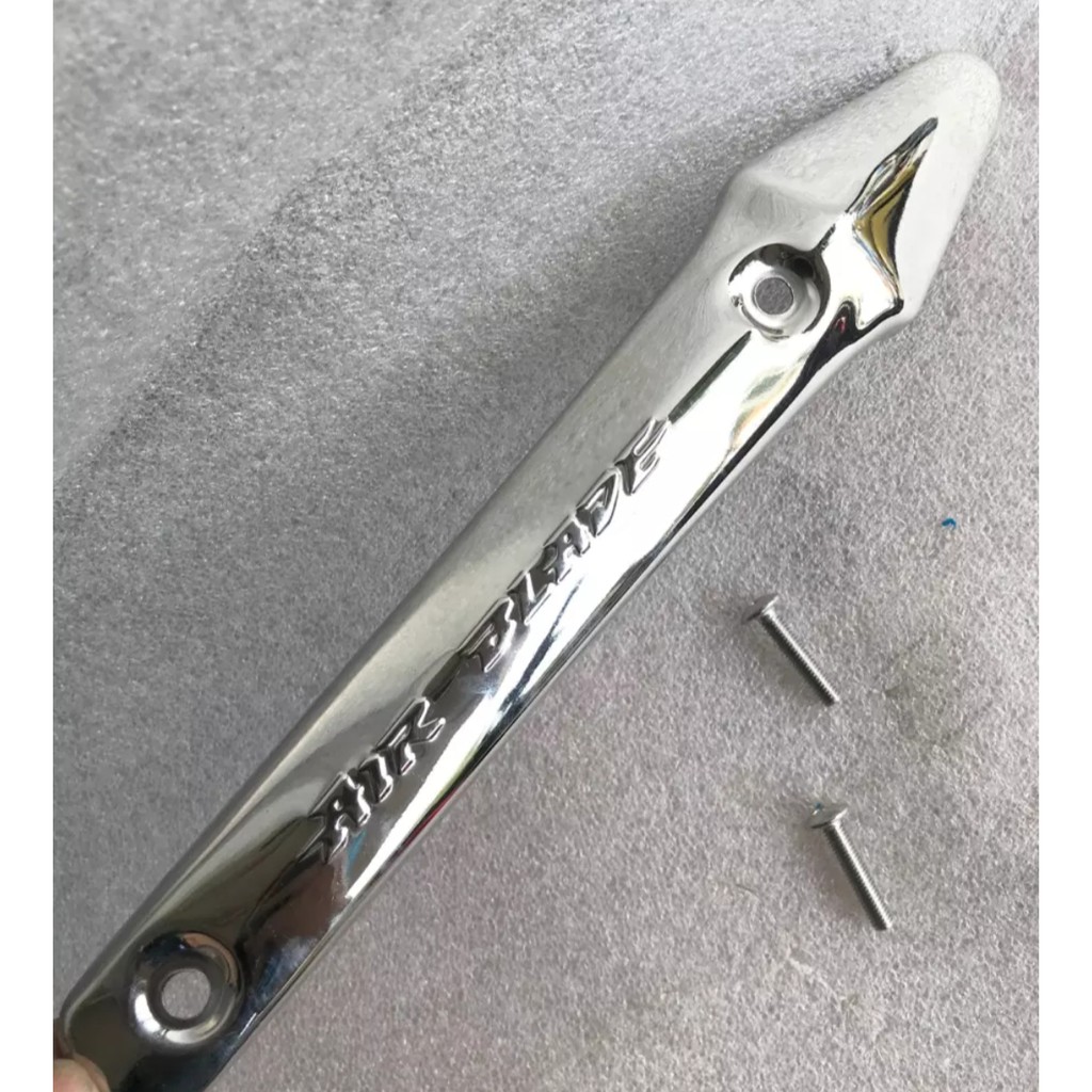 ỐP MŨI TÊN CHE PÔ AIR BLADE 2008-2010 INOX - CÓ KÈM ỐC