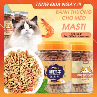 [BÁN HỘP] Bánh Thưởng Cho Chó Mèo Masti, Thơm Miệng, Sạch Răng, Bổ Dưỡng, Hộp 500gr