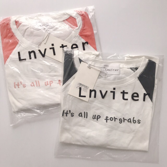 Áo thun thêu - tay raglan Hàn quốc