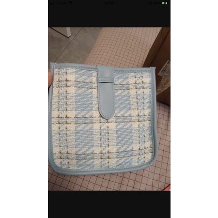 TÚI ĐEO VAI DÁNG HỘP HOẠ TIẾT KẺ CARO