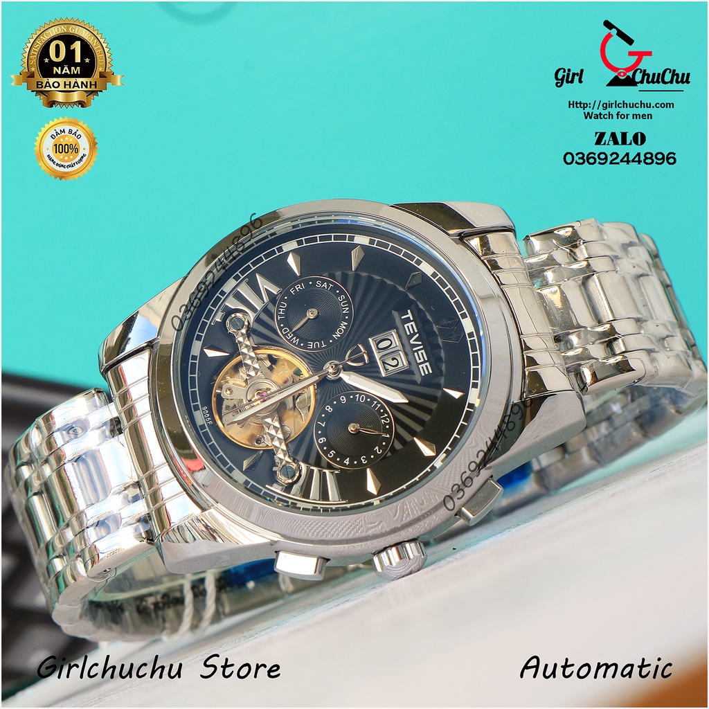 Đồng Hồ Nam Tevise Cơ Lộ Máy Với Các Chức Năng Lịch, Ngày Rất Tiện Lợi, Máy Cơ Tự Động Không Cần Dùng Pin | BigBuy360 - bigbuy360.vn