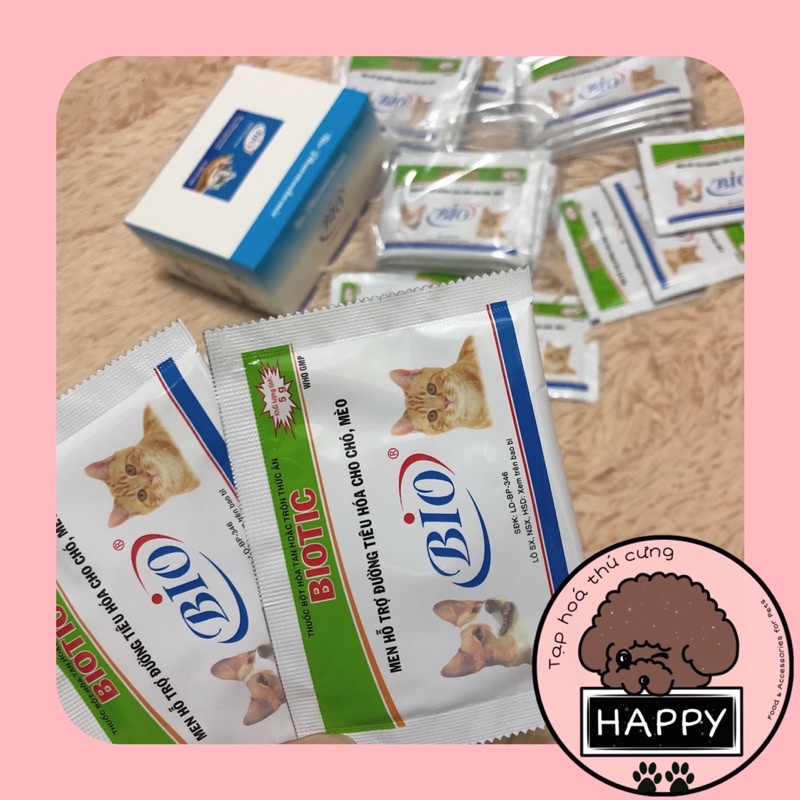 Men tiêu hoá cho chó mèo / Men Biotic gói 5g hỗ trợ hệ tiêu hoá cho thú cưng [Ảnh thật][Có sẵn] - Tạp Hoá Thú Cưng Happy