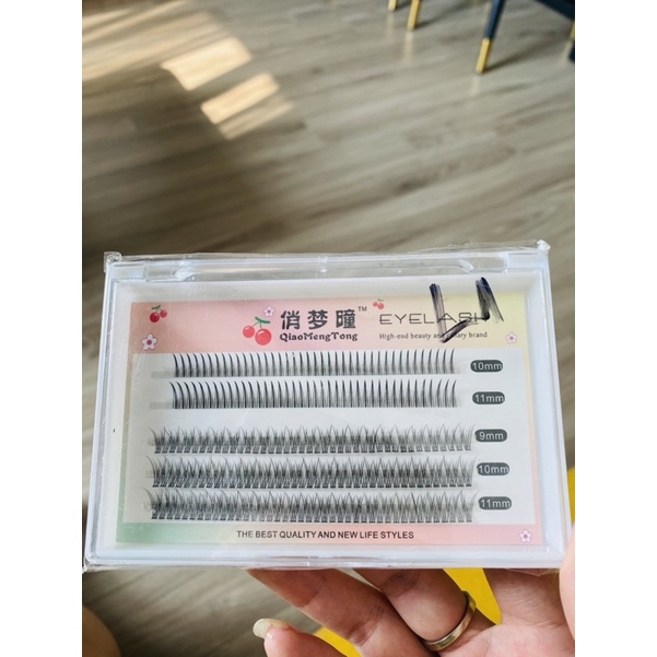 (TẶNG KÈM KEO )Lông Mi Giả EYELASH Mi Giả Loại Chữ A Màu Đen Tự Nhiên