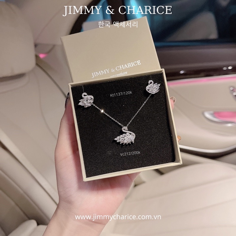 Vòng cổ Thiên Nga Jimmy & Charice nhiều màu không han rỉ