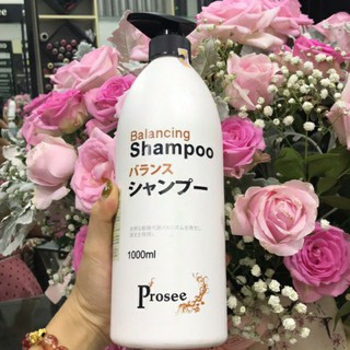 Dầu gội ngăn gầu chống dầu, chống rụng tóc Prosee Balancing Shampoo AS14 1000ml