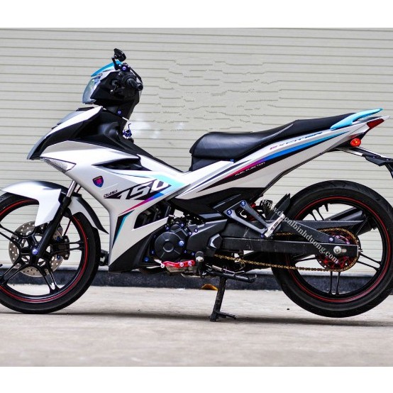 Tem rời exciter 150, tem trùm exciter 150 bản zin chính hãng màu bạc màng nhám