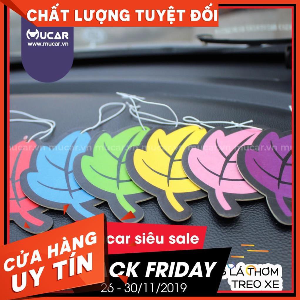 Bộ 6 lá thơm treo xe hơi, ô tô, Lá thơm cho xe, phòng tắm cao cấp [MÀU NGẪU NHIÊN]