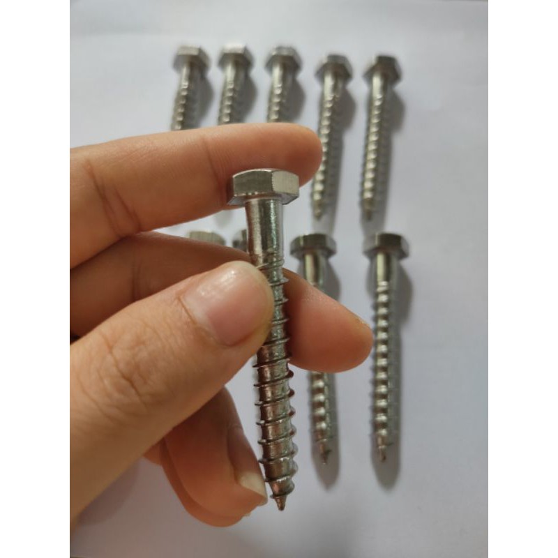 Vít phong inox 304 M8×60-vít giác inox 304