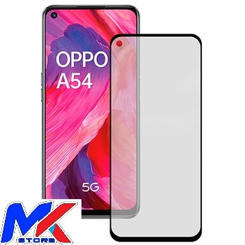 Kính cường lực bảo vệ màn hình ĐT Oppo A54 full màn hình full keo - tặng bộ giấy lau kính trị giá 10K