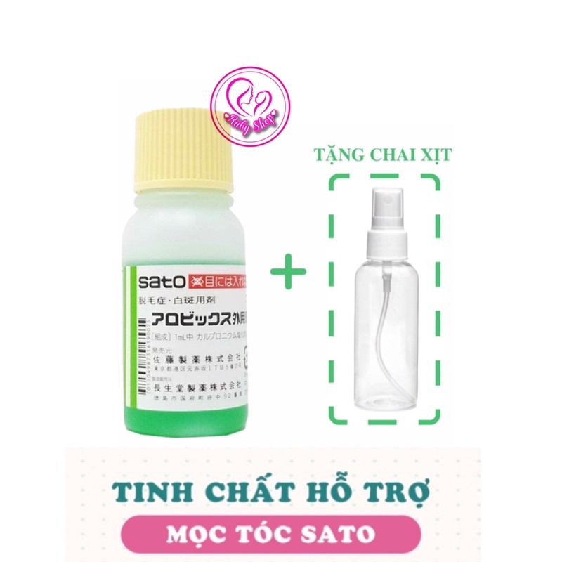 Tinh chất mọc tóc, ngăn rụng tóc Sato 30ml Nhật Bản+ tặng bình xịt