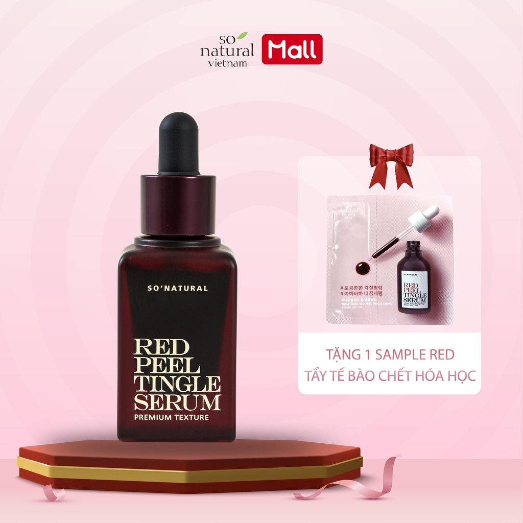 Red Peel Tingle Serum Premium 20ML Tinh Chất Tái Tạo Peel Da Sinh Học So Natural Chính Hãng Hàn Quốc [Mẫu Mới 2020]
