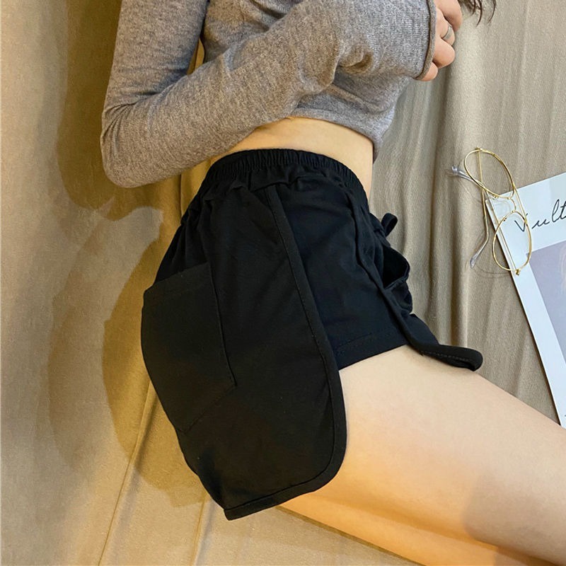 Quần đùi thể thao ZHELIHANGFEI lưng cao ống rộng thời trang mùa hè dành cho nữ