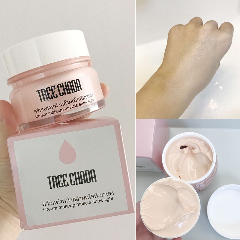 Kem Trang Điểm Cao Cấp Tree Chada Cream Makeup Snow Light Thái Lan