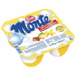 4 hộp váng sữa Monte dinh dưỡng cho bé