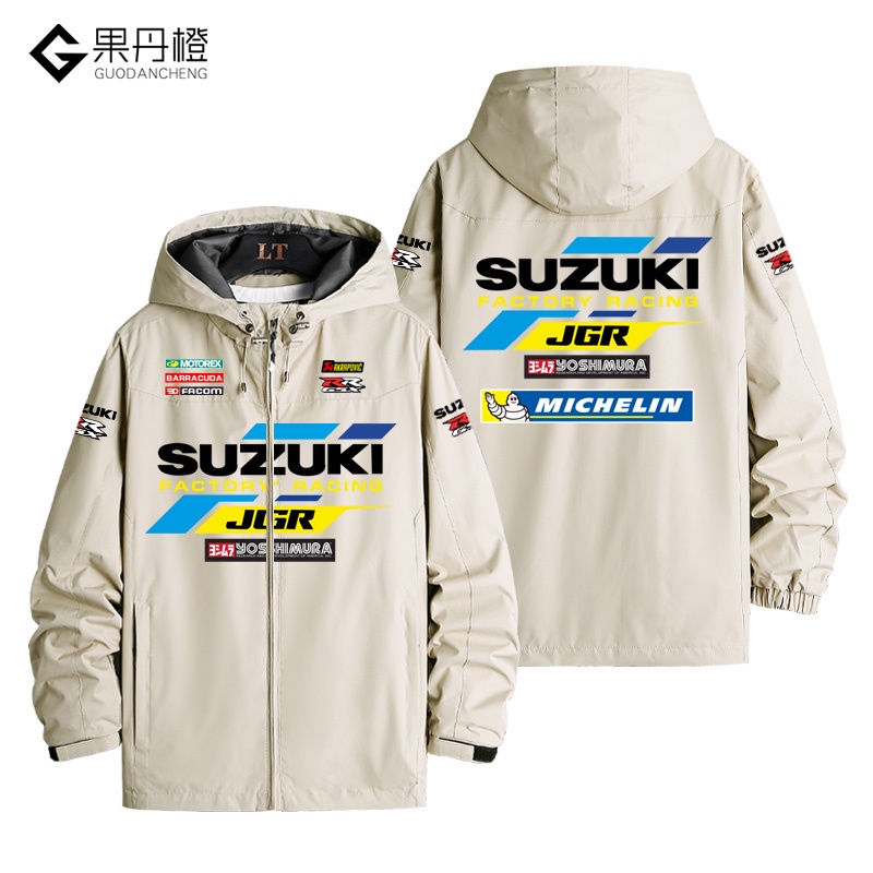 MOTOGP SUZUKI Motorcycle GSX-R600 GSX650F B- King Katana DL650 GSX-R750 GSX-R1000 Hayabusa GSR750 GW250 FGSX-S1000F SFV650 Cycling Suit Racing Suit Windproof Jacket