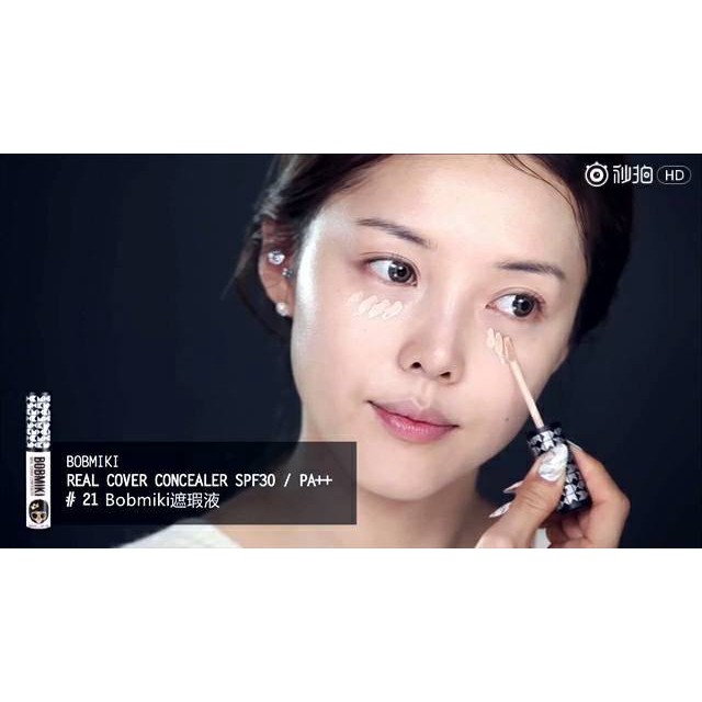 CHE KHUYẾT ĐIỂM BOBMIKI REAL COVER CONCEALER tone 21 SPF30, PA++ (sp iu thích của phù thuỷ makeup PONY) | BigBuy360 - bigbuy360.vn