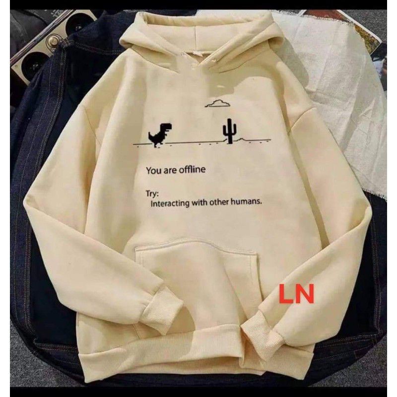 áo hoodie nỉ bông khủng long chạy🦋áo hodi nỉ thời trang thu đông nam nữ, cặp đôi🦋form thụng unisex freesize ulzzang 🦋