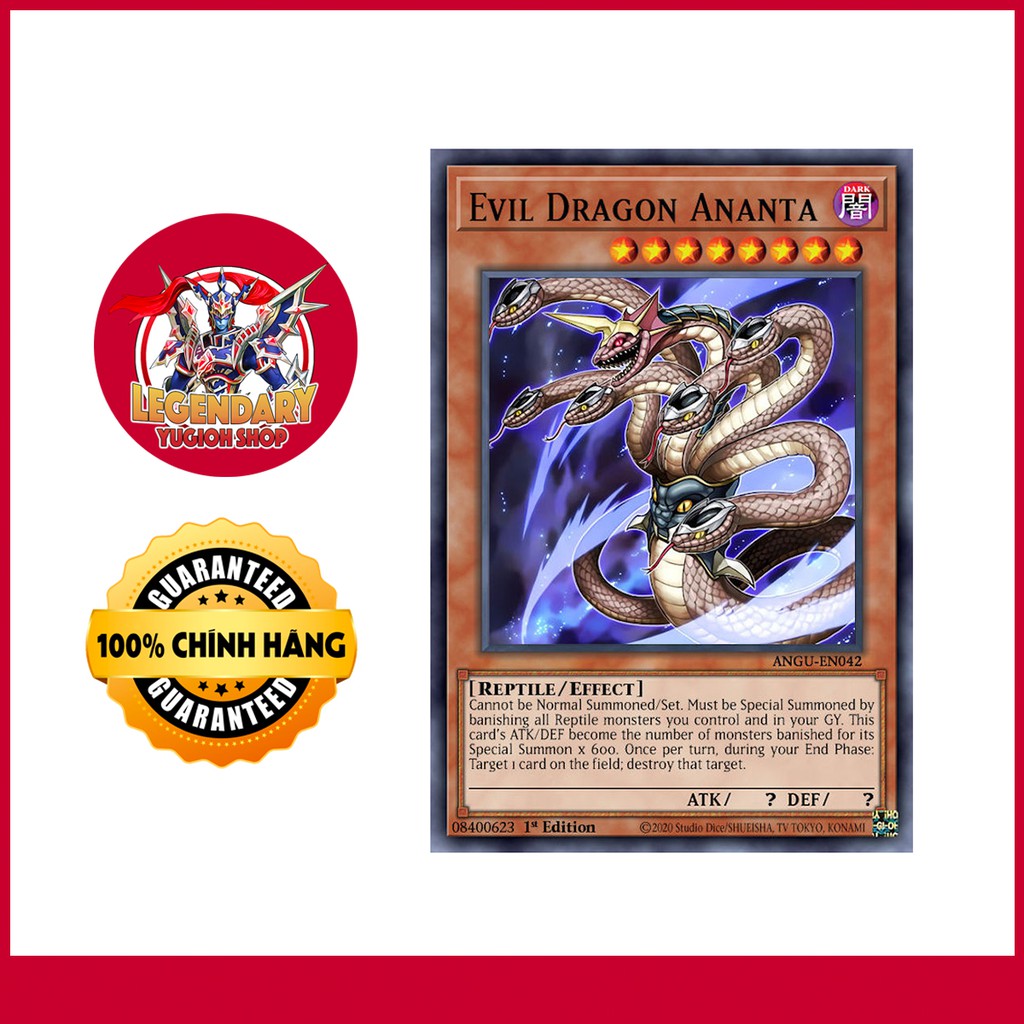 [Thẻ Bài Yugioh Chính Hãng] Evil Dragon Ananta