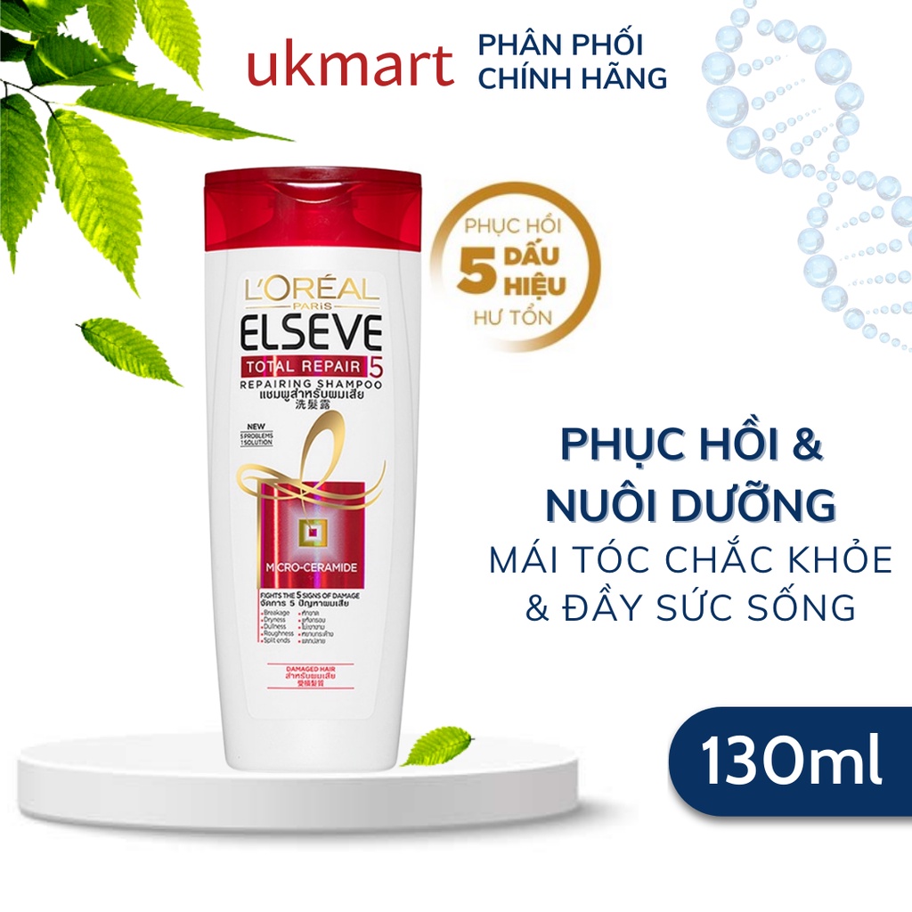 Dầu Gội L'Oréal Hỗ Trợ Phục Hồi Tóc Hư Tổn, Giúp Tóc Suôn Mượt L'Oreal Elseve 130ml