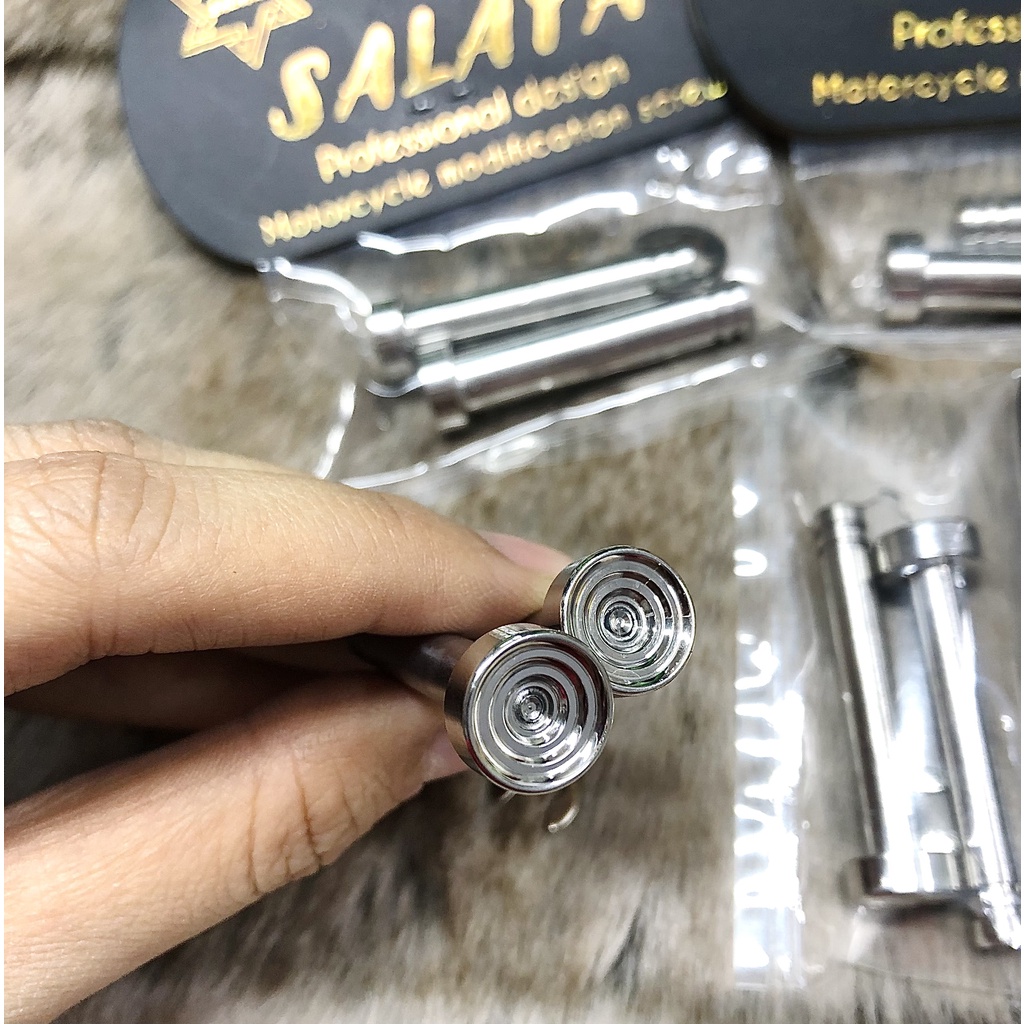 Bộ ốc xỏ gác chân sau Salaya inox 304 cho các dòng xe Ya-Hon-Su