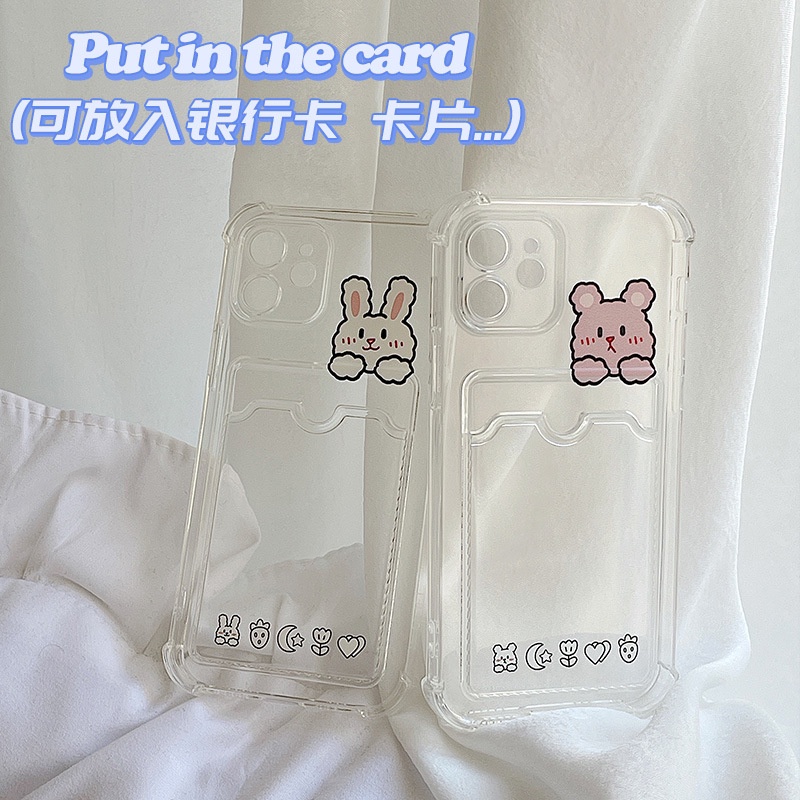 Ốp Điện Thoại Mềm Có Ngăn Đựng Thẻ Cho Iphone 12 / 12 Pro / 12 Pro Max / 11 / 11 Pro Max / Xs Max / Xr / 8 Plus /7/6/6s | BigBuy360 - bigbuy360.vn